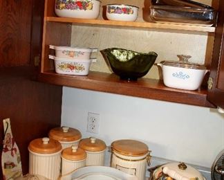 Kitchenware - vintage Pyrex and Corningware