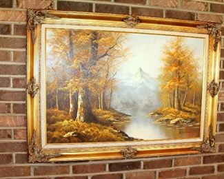 Large framed original oil painting