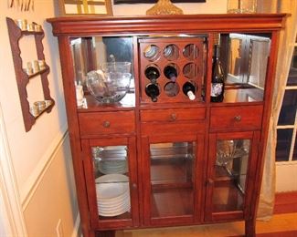 Wooden Dining Room Hutch