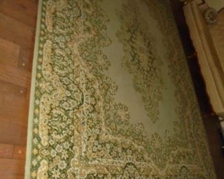 Green area rug