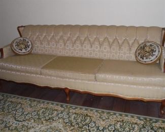 Mid century 7' long couch 