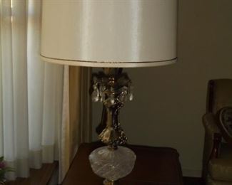 Brass & glass lamp