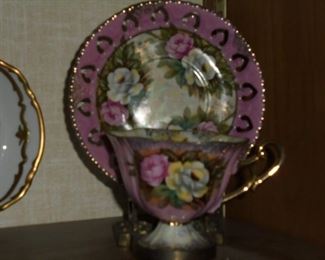 pink cup & saucer