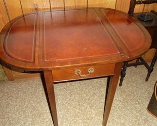 mahogany drop leaf table