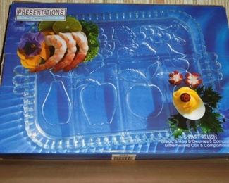 5 section relish dish in box