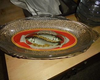 Glass fish scale bowl