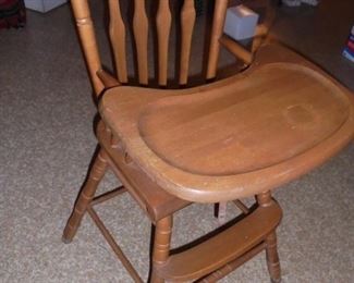 Wood hiogh chair