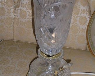 1 of 2 glass lamps