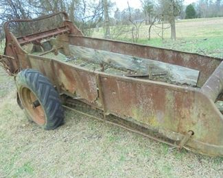 Vintage manure spreader