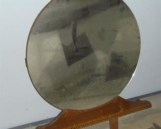 Vintage round dressing mirror