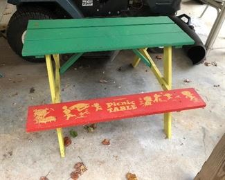 Childs Picnic Table