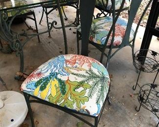 Wrought Iron Dining Room Table Set