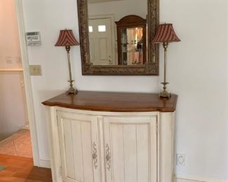 Pair Brass Fredrick Copper Table Lamps