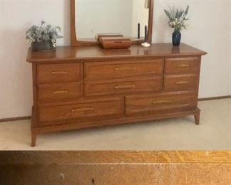 Beautiful Mid Century TANGARE Dresser with Mirror 