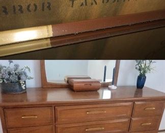 Beautiful Mid Century TANGARE Dresser with TANGARE Mirror 