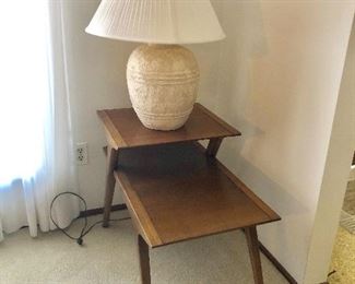 2 Mid Century DREXEL PROFILE End Tables and Several Great Lamps