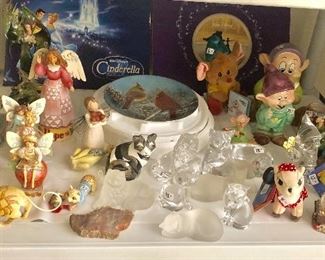 Lots of Jim Shore Cats, Angels and Disney Eeyore and Piglet