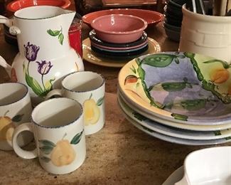 Tiffany Petals Pitcher, ARM Ceramica Bowls