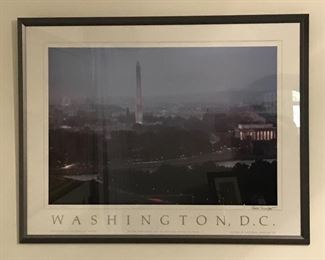 Bob Schafer signed Washington DC Poster