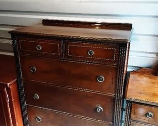 Antique dresser has matching vanity with mirror