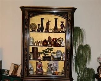 Black Lacquer Chinoiserie Vintage Curio