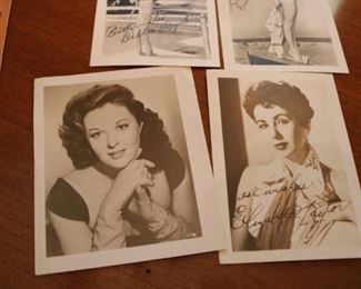 1950S VINTAGE ELIZABETH TAYLOR SIGNED PHOTO