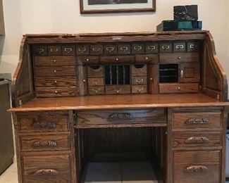 Oak Rolltop Desk