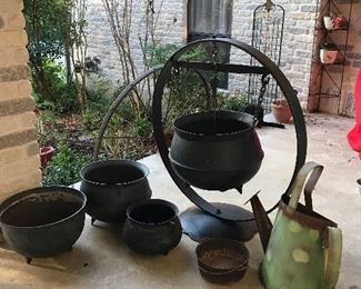 Old Black Pots