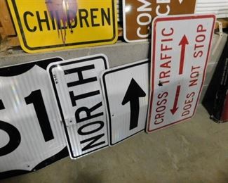 Metal street signs