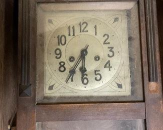 Antique wooden wall clock