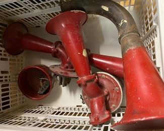 Vintage firetruck airhorns