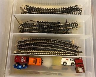 Micro train cars with track