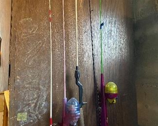 Kids' fishing poles