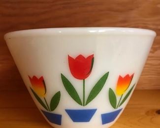 vintage Fire King 9.5 inch bowl. there are 2