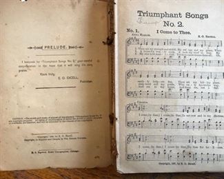 Triumphant songs 1889 copyright