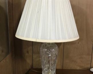 pressed glass lamp.  there are 2