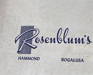 vintage Rosenblum's hatbox label