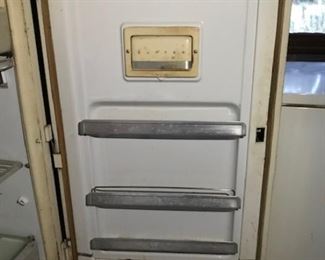 GE refrigerator door -- love the inset butter keeper!