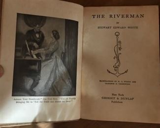 The Riverman frontpiece -- has the bookshop cover