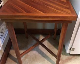 cedar side table