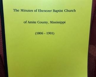 Ebenezer Baptish Church Minutes