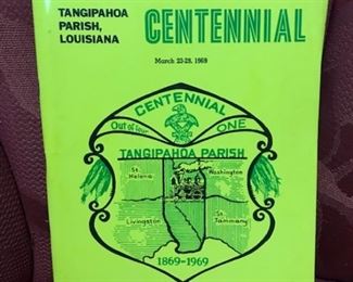 Tangipahoa Centennial program (cover is original yellow, camera thought it should be green)