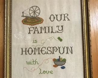 Stitched homespun