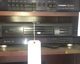 Tandberg Cassette Recorder - Vintage and a JVC  Multidisk DVD Player