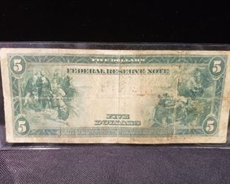 reverse - 1914 Federal Reserve Note
