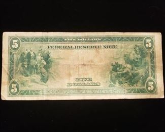 reverse - 1914 Federal Reserve Note