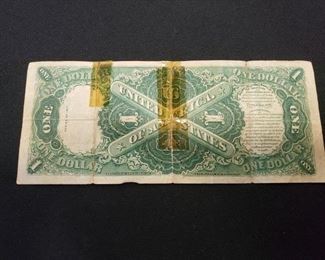 reverse - 1917 Large Note One Dollar
