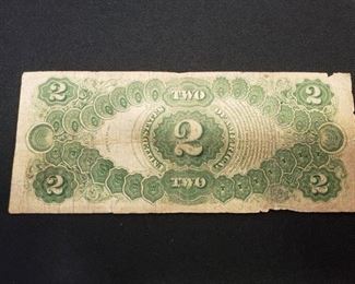 reverse - 1917 two dollar large note