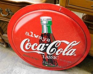 Nice 2 sided coca cola sign made out of plastic