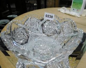 Vintage cut glass bowl